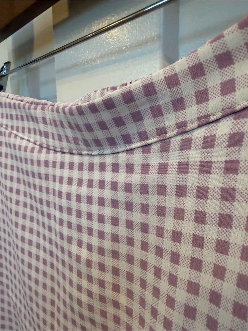 A’ltard State XS Lavender Gingham Ruffle Mini Skirt Made in USA - Picture 10 of 11